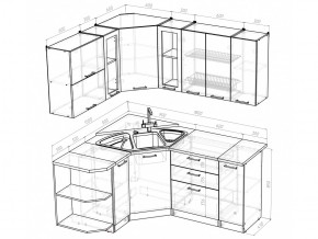 Кухонный гарнитур Кира оптима 1500х1800 мм в Симе - sim.mebel74.com | фото 5