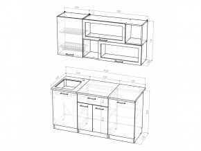 Кухонный гарнитур Кира стандарт 1600 мм в Симе - sim.mebel74.com | фото 5