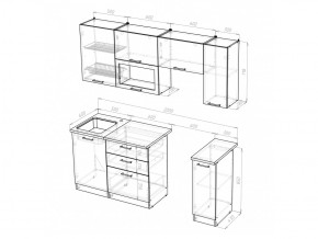 Кухонный гарнитур Кира ультра 2000 мм в Симе - sim.mebel74.com | фото 5