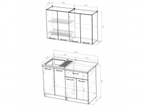 Кухонный гарнитур Лариса лайт 1 1200 мм в Симе - sim.mebel74.com | фото 2