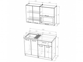 Кухонный гарнитур Лариса лайт 2 1200 мм в Симе - sim.mebel74.com | фото 5