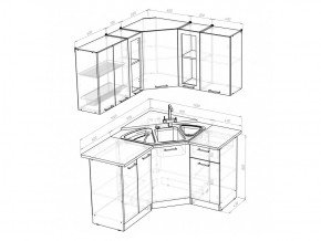 Кухонный гарнитур Лариса оптима 2 1500х1300 мм в Симе - sim.mebel74.com | фото 5