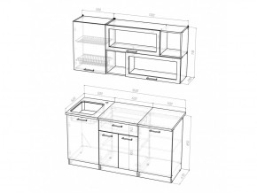 Кухонный гарнитур Лариса стандарт 1 1600 мм в Симе - sim.mebel74.com | фото 5