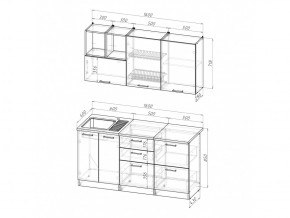 Кухонный гарнитур Лариса стандарт 4 1600 мм в Симе - sim.mebel74.com | фото 5