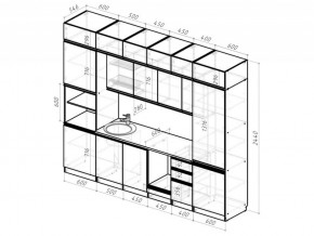 Кухонный гарнитур Лоретта люкс 3000 мм в Симе - sim.mebel74.com | фото 6