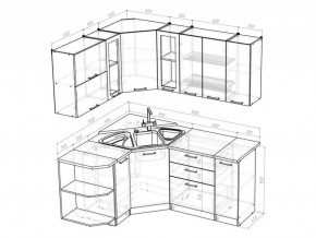 Кухонный гарнитур Лоретта оптима 1500х1800 мм в Симе - sim.mebel74.com | фото 6