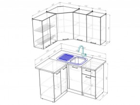 Кухонный гарнитур Лоретта прайм 1200х1400 мм в Симе - sim.mebel74.com | фото 6