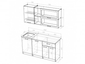 Кухонный гарнитур Лира стандарт 1600 мм в Симе - sim.mebel74.com | фото 2