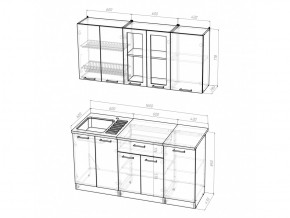 Кухонный гарнитур Ника стандарт 1600 мм в Симе - sim.mebel74.com | фото 5