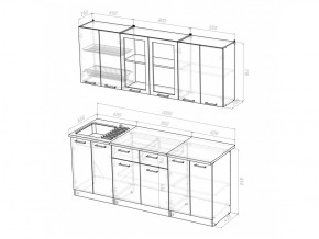 Кухонный гарнитур Ника ультра 2000 мм в Симе - sim.mebel74.com | фото 4