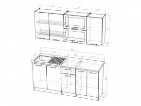 Кухонный гарнитур Ольга макси 3 1800 мм в Симе - sim.mebel74.com | фото 5