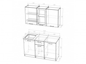 Кухонный гарнитур Ольга медиум 1 1400 мм в Симе - sim.mebel74.com | фото 5