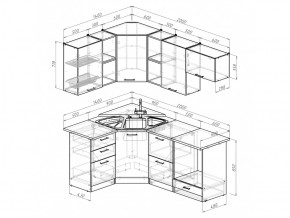 Кухонный гарнитур Ольга оптима 4 1400х2000 мм в Симе - sim.mebel74.com | фото 6