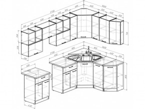 Кухонный гарнитур Ольга оптима 5 2700х1600 мм в Симе - sim.mebel74.com | фото 5