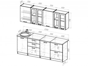 Кухонный гарнитур Паола компакт 2200 мм в Симе - sim.mebel74.com | фото 3