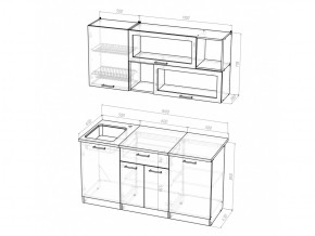 Кухонный гарнитур Полина стандарт 1600 мм в Симе - sim.mebel74.com | фото 5