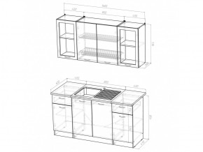 Кухонный гарнитур Сабрина стандарт 1600 мм в Симе - sim.mebel74.com | фото 5