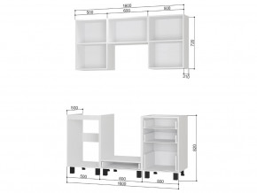 Кухонный гарнитур Сканди 1,6 м без столешницы в Симе - sim.mebel74.com | фото 2