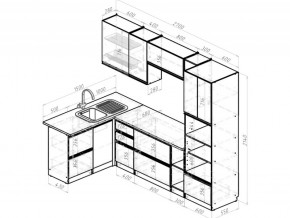 Кухонный гарнитур Симфония мега прайм 1500х2700 мм в Симе - sim.mebel74.com | фото 6