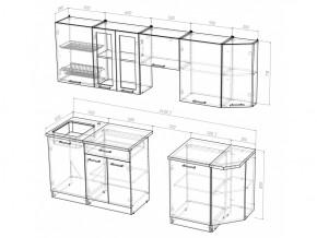 Кухонный гарнитур Симона базис 2400 мм в Симе - sim.mebel74.com | фото 3