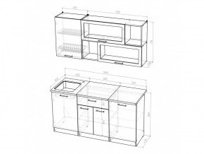 Кухонный гарнитур Яна стандарт 1600 мм в Симе - sim.mebel74.com | фото 5