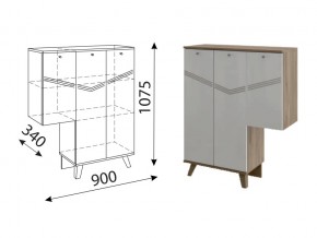 М07 Тумба (3 двери) левая в Симе - sim.mebel74.com | фото