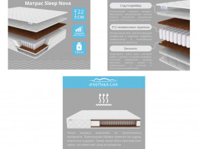 Матрас Sleep Nova шириной 1200 мм в Симе - sim.mebel74.com | фото 2