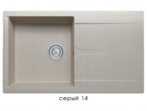 Мойка гранитная Gals-860 Серый 14 в Симе - sim.mebel74.com | фото