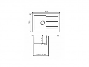 Мойка комбинированная Tolero twist TTS-760 Бежевый 101 в Симе - sim.mebel74.com | фото 2