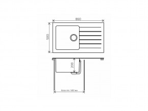 Мойка комбинированная Tolero twist TTS-860 Бежевый 101 в Симе - sim.mebel74.com | фото 2