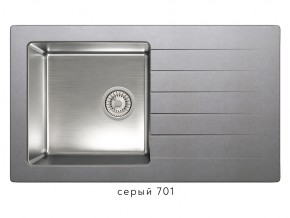 Мойка комбинированная Tolero twist TTS-860 Серый 701 в Симе - sim.mebel74.com | фото 1