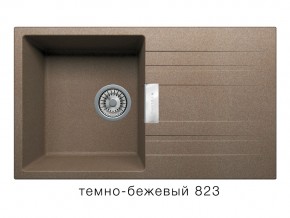 Мойка кварцевая Tolero Loft TL-750 Темно-бежевый 823 в Симе - sim.mebel74.com | фото 1