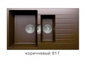 Мойка кварцевая Tolero Loft TL-860 Коричневый 817 в Симе - sim.mebel74.com | фото 1