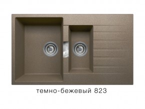 Мойка кварцевая Tolero Loft TL-860 Темно-бежевый 823 в Симе - sim.mebel74.com | фото