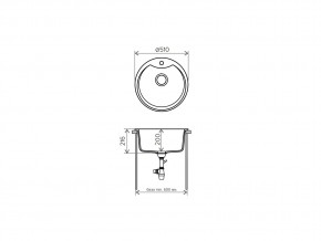 Мойка кварцевая Tolero R-108E Бежевый 101 в Симе - sim.mebel74.com | фото 2