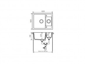 Мойка кварцевая Tolero R-109 Бежевый 101 в Симе - sim.mebel74.com | фото 2