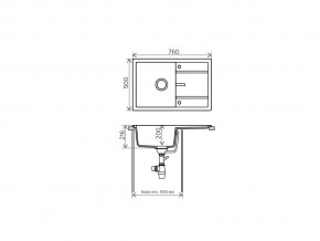 Мойка кварцевая Tolero R-112 Бежевый 101 в Симе - sim.mebel74.com | фото 2