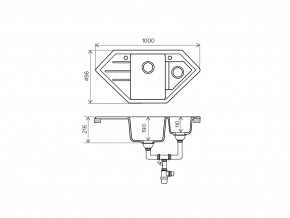 Мойка кварцевая Tolero R-114 Бежевый 101 в Симе - sim.mebel74.com | фото 2