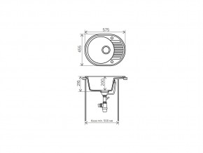 Мойка кварцевая Tolero R-122 Бежевый 101 в Симе - sim.mebel74.com | фото 2