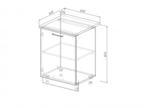 Н 60 Модуль нижний Без Столешницы МН 60 в Симе - sim.mebel74.com | фото