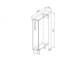 НМ 15 Модуль нижний 150 мм Без Столешницы в Симе - sim.mebel74.com | фото