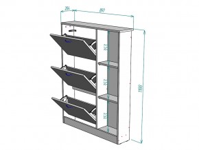 Обувница W107 в Симе - sim.mebel74.com | фото 3