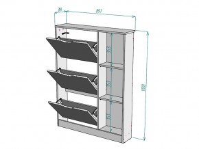 Обувница W108 в Симе - sim.mebel74.com | фото 3