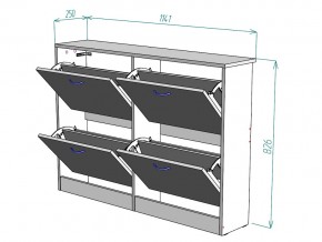 Обувница W11 в Симе - sim.mebel74.com | фото 3