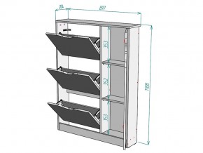 Обувница W111 в Симе - sim.mebel74.com | фото 3