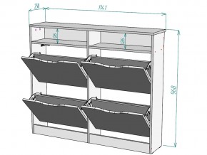 Обувница W16 в Симе - sim.mebel74.com | фото 3