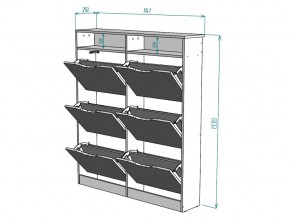 Обувница W18 в Симе - sim.mebel74.com | фото 3