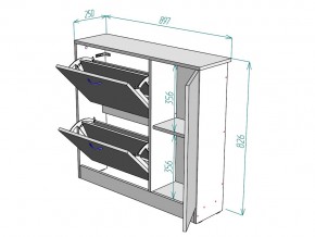 Обувница W31 в Симе - sim.mebel74.com | фото 3