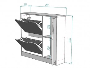 Обувница W32 в Симе - sim.mebel74.com | фото 3