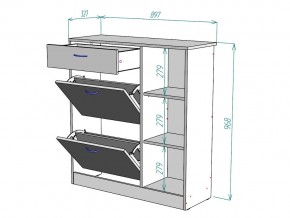 Обувница W33 в Симе - sim.mebel74.com | фото 3